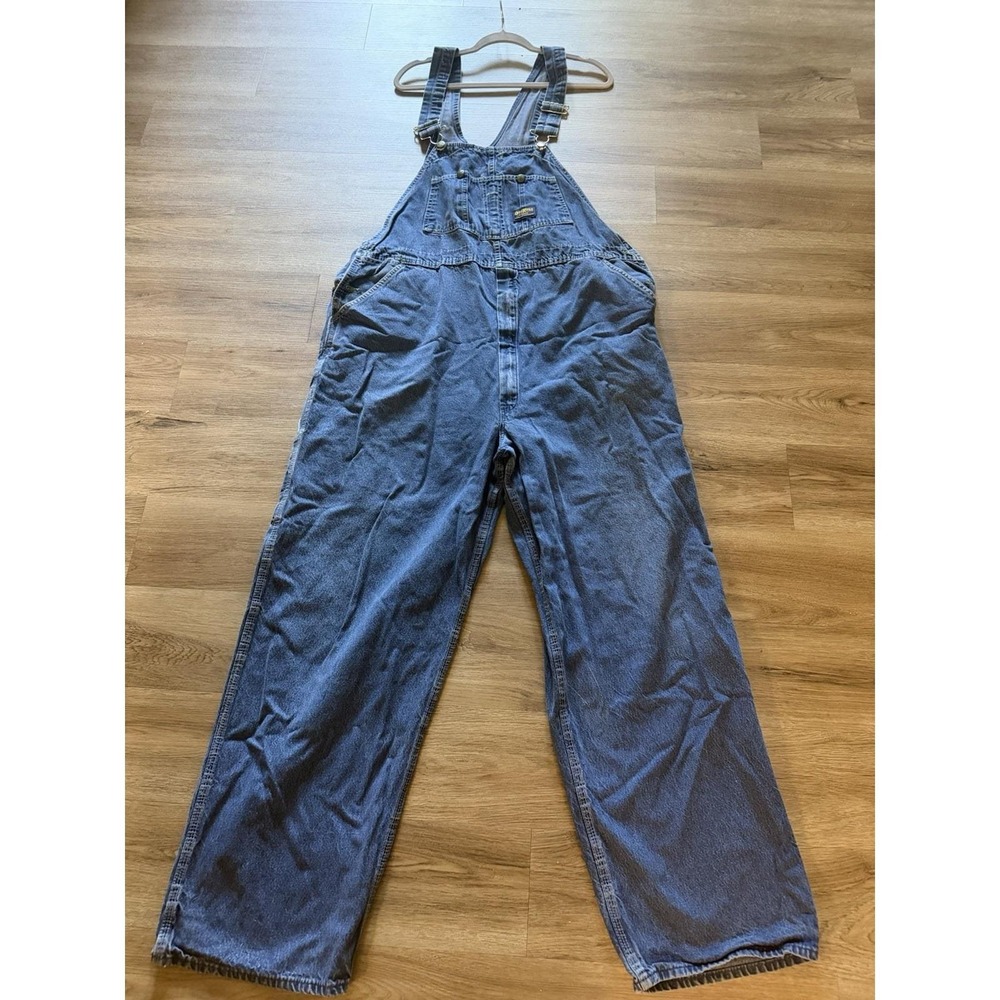 Vintage OshKosh B'Gosh Men's Bib Overalls Vestbak Denim Blue Jean